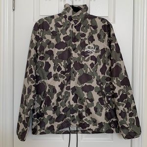 Herschel Voyage Packable Coach Jacket Frog Camo